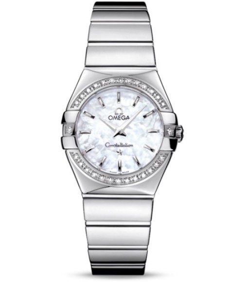 Omega Constellation Polished Quarz Small Watch Replica 123.15.27.60.05.002