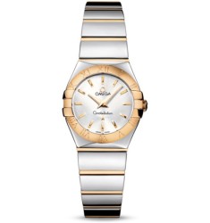 Omega Constellation Polished Quarz Mini Watch Replica 123.20.24.60.02.004
