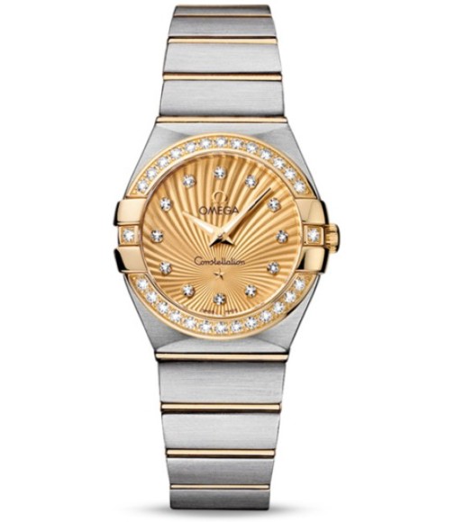 Omega Constellation Brushed Quarz Small Watch Replica 123.25.27.60.58.001