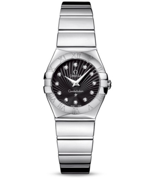 Omega Constellation Polished Quarz Mini Watch Replica 123.10.24.60.51.002
