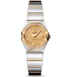 Omega Constellation Polished Quarz Mini Watch Replica 123.25.24.60.58.002