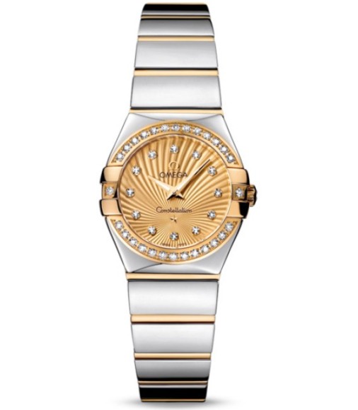 Omega Constellation Polished Quarz Mini Watch Replica 123.25.24.60.58.002