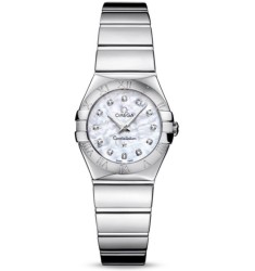 Omega Constellation Polished Quarz Mini Watch Replica 123.10.24.60.55.002