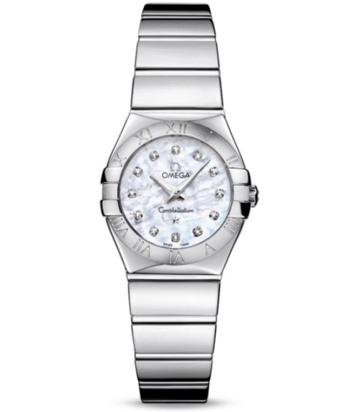 Omega Constellation Polished Quarz Mini Watch Replica 123.10.24.60.55.002