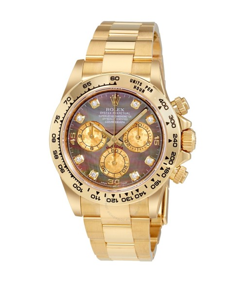 Rolex Cosmograph Daytona 116508 Black Mother of Pearl 18K Yellow Gold Watch