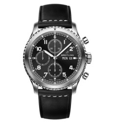 Breitling Navitimer 8 Chronograph Black Dial Leather Strap A13314101B1X1 fake watch