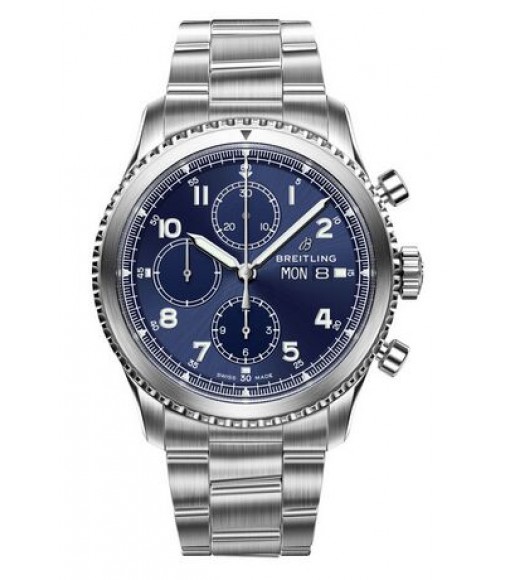 Breitling Navitimer 8 Chronograph Blue Dial Steel Bracelet A13314101C1A1 Replica Watch