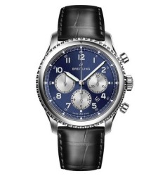 Breitling Navitimer 8 B01 Blue Dial and Leather Strap AB0117131C1P1 fake