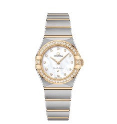 OMEGA Constellation Steel yellow gold Diamonds Replica Watch 131.25.25.60.55.002