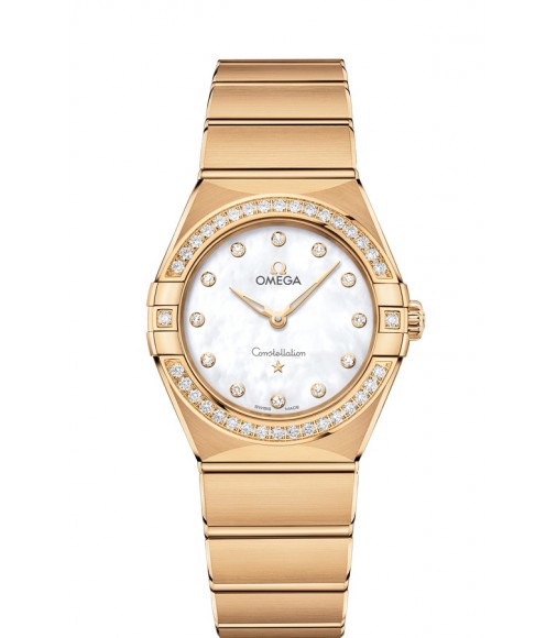 OMEGA Constellation Yellow gold Diamonds Replica Watch 131.55.28.60.55.002