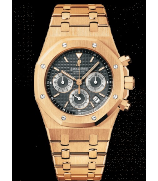 Fake Audemars Piguet Royal Oak Chronograph Rose Gold 39mm watches 25960OR.OO.1185OR.03