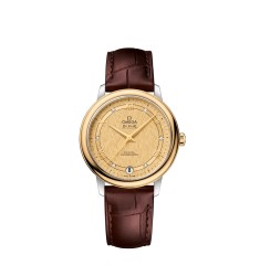 OMEGA De Ville Steel yellow gold Chronometer Replica Watch 424.23.33.20.58.001