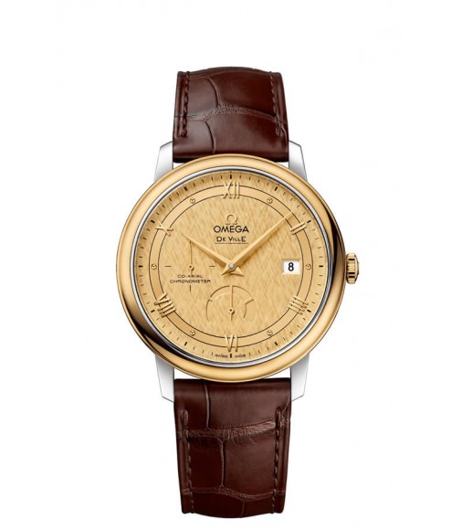 OMEGA De Ville Steel yellow gold Chronometer Replica Watch 424.23.40.21.08.001