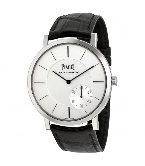 Piaget Altiplano Automatic Silver Dial Black Leather Men's Replica G0A35130
