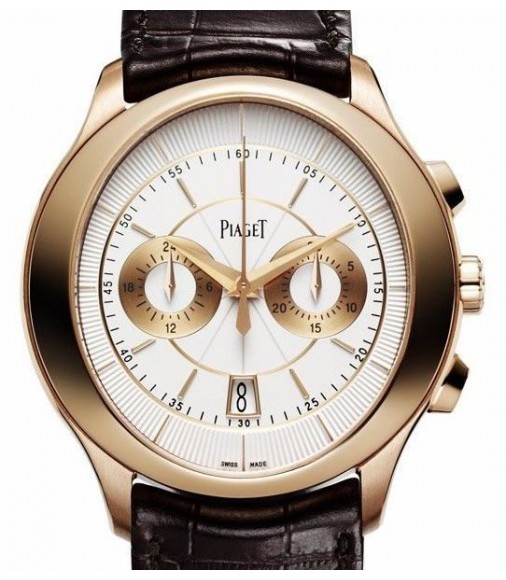 Piaget Gouverneur G0A37112 Automatic Silver Dial Brown Leather Men's Replica Watch 