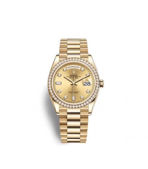 Replica Rolex Day-Date 36 18 ct yellow gold M128348RBR-0008