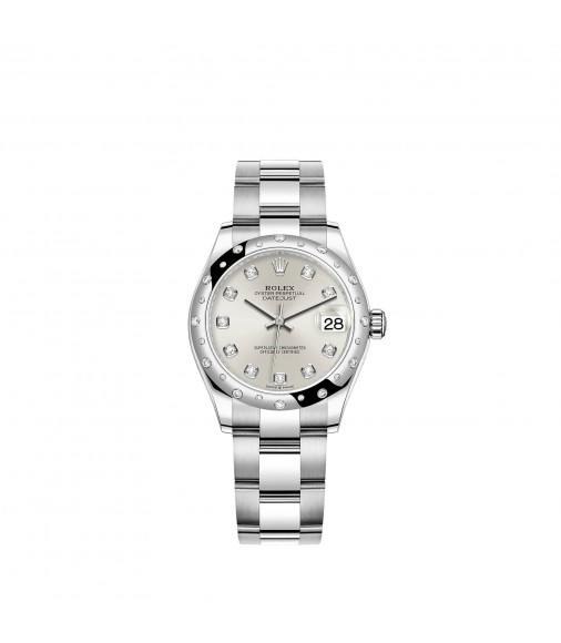 Copy Rolex Datejust 31 White Rolesor silver dial Oyster Watch