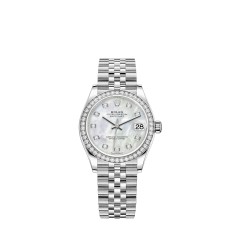 Copy Rolex Datejust 31 White Rolesor white mother-of-pearl dial Jubilee Watch