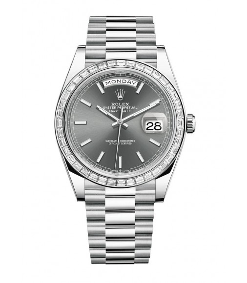 Replica Rolex Day-Date 40 Watch Platinum M228396TBR-0031