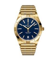 Breitling Chronomat Automatic 36mm Victoria Beckham Limited Edition Ladies Watch Midnight Blue Yellow Gold K103801A1C1K1