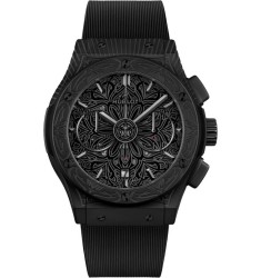 Replica Hublot Classic Fusion Automatic 42mm Stainless Steel Black Dial Rubber Strap Watch 525.CI.0117.RX.SHF22