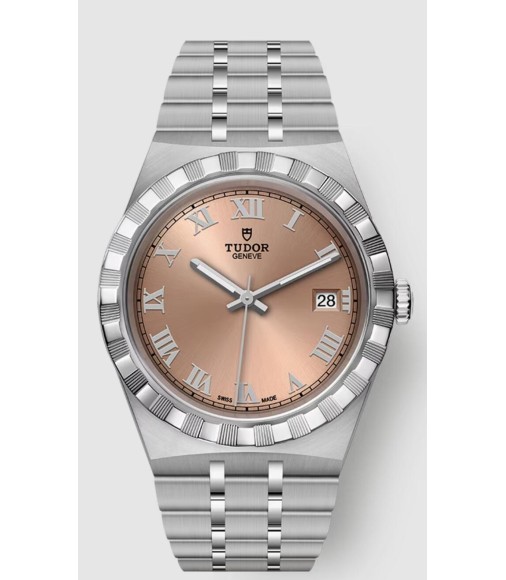 Replica Tudor Heritage Advisor M28500-0007 Salmon dial Steel Bracelet Watch