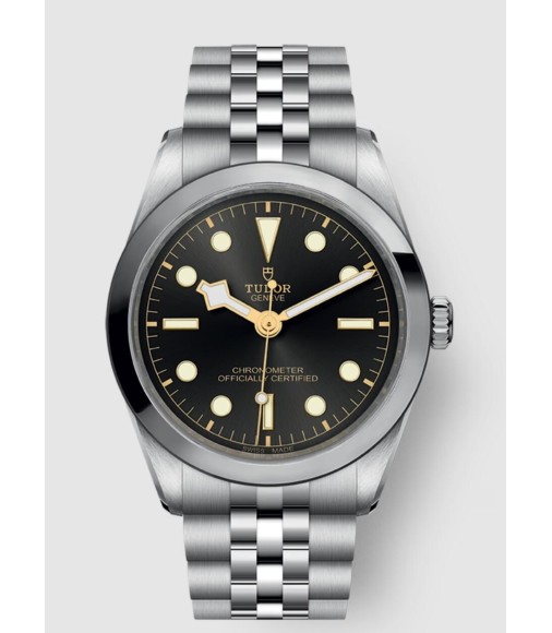 Replica Tudor Black Bay 79640 Black Dial Steel Bracelet Watch