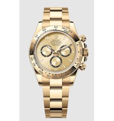 Fake Rolex Oyster Perpetual Cosmograph Daytona 40 mm Oyster, 40 mm, 18k yellow gold, Black dial, Oyster bracelet, M126508-0005
