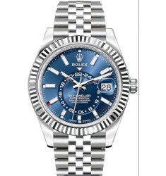 Fake Rolex Sky-Dweller 326934 Stainless Steel Meteorite Dial Bracelet Watch