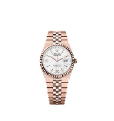Rolex Land-Dweller 36 Everose White Flat Jubilee 127235-0001