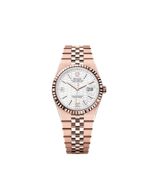 Rolex Land-Dweller 36 Everose White Flat Jubilee 127235-0001