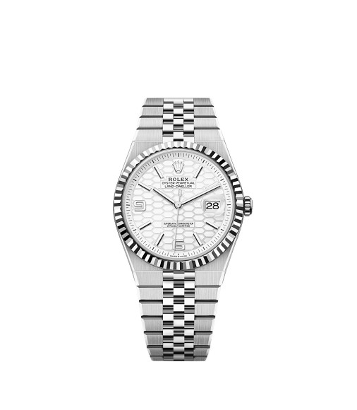Rolex 127334-0001 Land-Dweller 36 Oystersteel - White Gold, Flat Jubilee, Replica, Sale