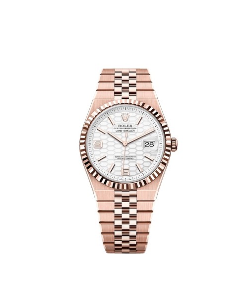 Rolex 127335-0001 Land-Dweller 40 Everose White Flat Jubilee