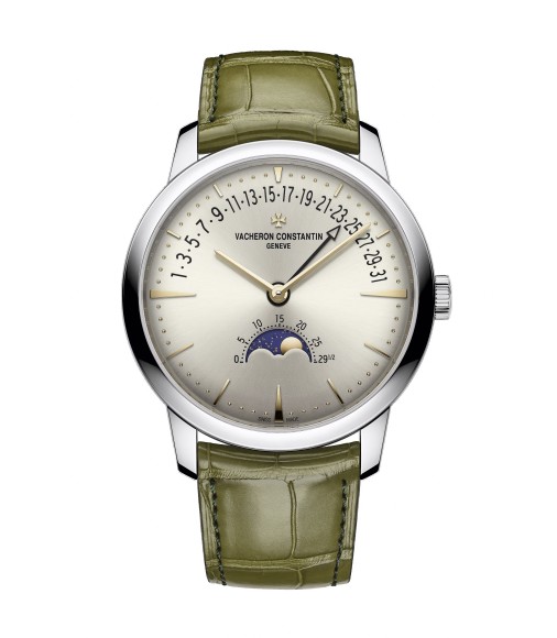 Vacheron Constantin 4010U/000G-H070 : Patrimony Moon Phase and Retrograde Date White Gold / Silver Vacheron Constantin 4010U/000G-H070 : Patrimony Moon Phase and Retrograde Date White Gold / Silver