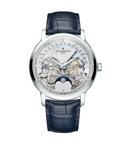 Vacheron Constantin 4030T/000P-H054 : Traditionnelle Perpetual Calendar Retrograde Date Openface Platinum / 170th Anniversary