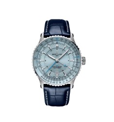 Breitling A32310171C1P1 : Navitimer GMT 41 Automatic Stainless Steel / Ice Blue