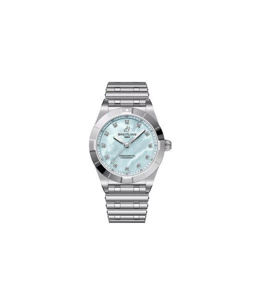 Breitling A72310101C1A1 : Chronomat 28 Stainless Steel / Blue MOP