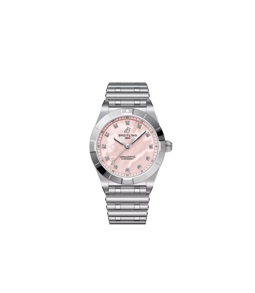 Breitling A72310101K1A1 : Chronomat 28 Stainless Steel / Pink MOP