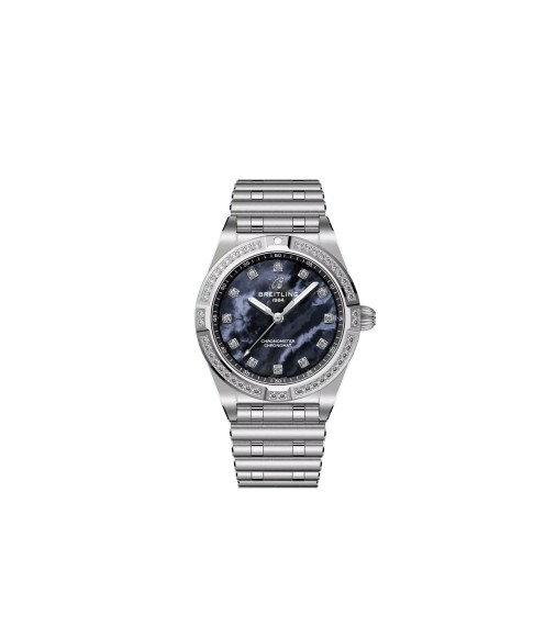 Breitling A72310531G1A1 : Chronomat 28 Stainless Steel - Diamond / Black MOP