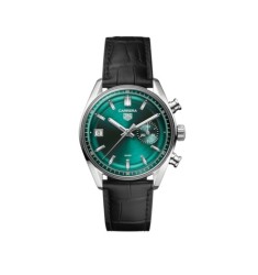 TAG Heuer CBS2211.FC6545 : Carrera Chronograph Dato Glass Box Stainless Steel / Green