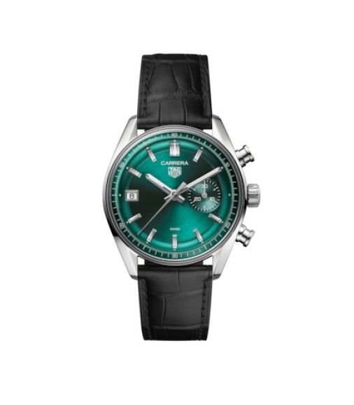 TAG Heuer CBS2211.FC6545 : Carrera Chronograph Dato Glass Box Stainless Steel / Green