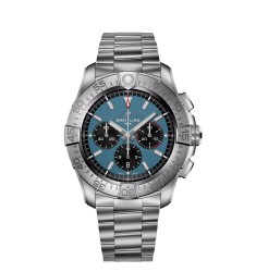 Breitling EB0148101C1E1 : Super Avenger B01 Chronograph 46 Titanium / Blue / Bracelet