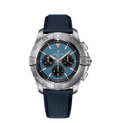 Breitling EB0148101C1X1 : Super Avenger B01 Chronograph 46 Titanium / Blue / Strap