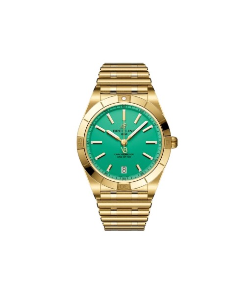 Breitling K103801A1L1K1 : Chronomat Automatic 36 Victoria Beckham Yellow Gold / Peppermint