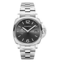 Panerai PAM01387 : Luminor Due 42 Automatic Stainless Steel / Grey / Bracelet