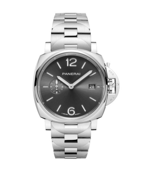 Panerai PAM01387 : Luminor Due 42 Automatic Stainless Steel / Grey / Bracelet Panerai PAM01387 : Luminor Due 42 Automatic Stainless Steel / Grey / Bracelet