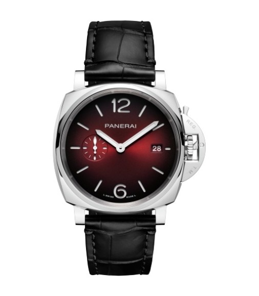 Panerai PAM01424 : Luminor Due 42 3 Days Date Stainless Steel / Burgundy