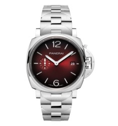 Panerai PAM01539 : Luminor Due 42 Automatic Stainless Steel / Burgundy / Bracelet