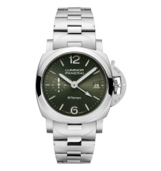 Panerai PAM01640 : Luminor Quaranta BiTempo Stainless Steel / Green