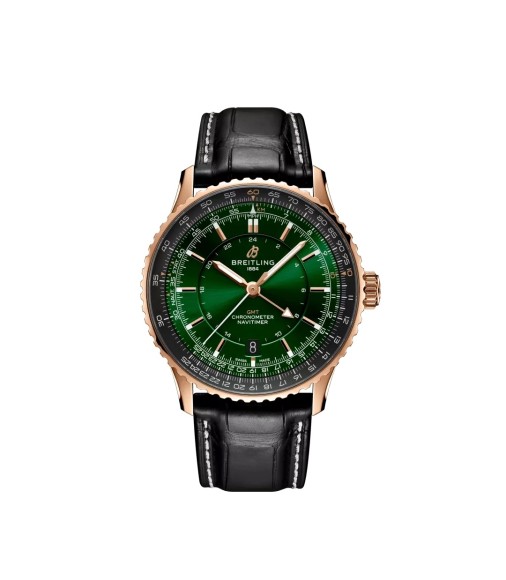 Breitling R32310251L1P1 : Navitimer GMT 41 Automatic Red Gold / Green Breitling R32310251L1P1 : Navitimer GMT 41 Automatic Red Gold / Green